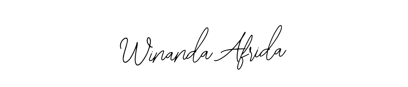 Also You can easily find your signature by using the search form. We will create Winanda Afrida name handwritten signature images for you free of cost using Bearetta-2O07w sign style. Winanda Afrida signature style 12 images and pictures png