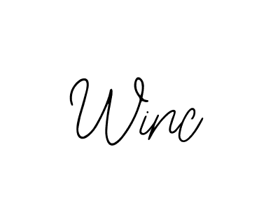 Make a beautiful signature design for name Winc. With this signature (Bearetta-2O07w) style, you can create a handwritten signature for free. Winc signature style 12 images and pictures png