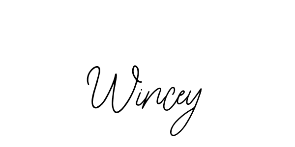 How to Draw Wincey signature style? Bearetta-2O07w is a latest design signature styles for name Wincey. Wincey signature style 12 images and pictures png