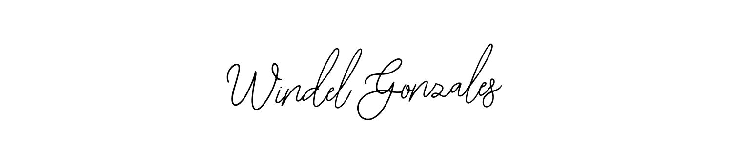How to make Windel Gonzales signature? Bearetta-2O07w is a professional autograph style. Create handwritten signature for Windel Gonzales name. Windel Gonzales signature style 12 images and pictures png