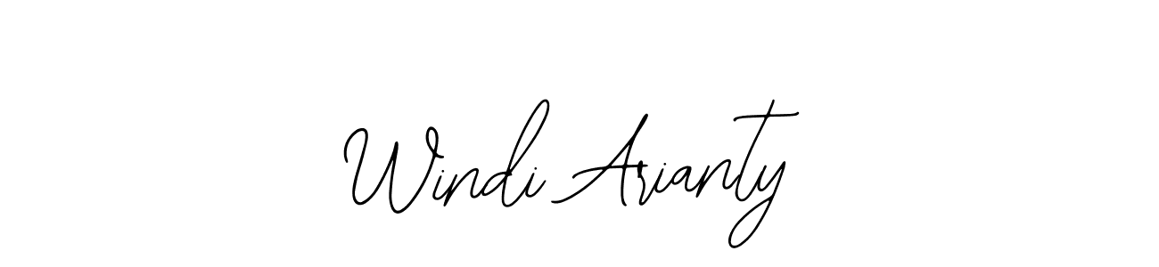 Use a signature maker to create a handwritten signature online. With this signature software, you can design (Bearetta-2O07w) your own signature for name Windi Arianty. Windi Arianty signature style 12 images and pictures png