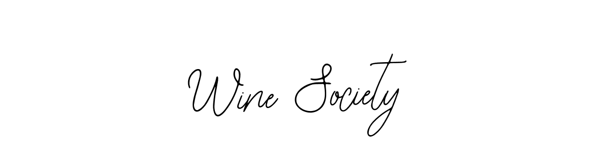 How to make Wine Society signature? Bearetta-2O07w is a professional autograph style. Create handwritten signature for Wine Society name. Wine Society signature style 12 images and pictures png