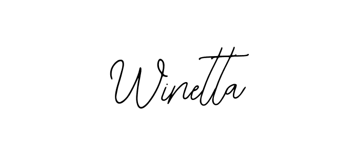 Similarly Bearetta-2O07w is the best handwritten signature design. Signature creator online .You can use it as an online autograph creator for name Winetta. Winetta signature style 12 images and pictures png