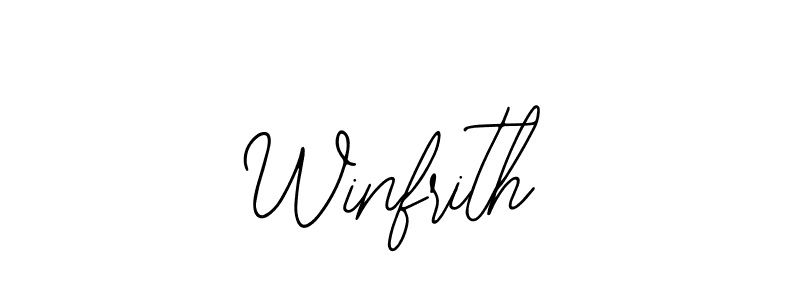 Design your own signature with our free online signature maker. With this signature software, you can create a handwritten (Bearetta-2O07w) signature for name Winfrith. Winfrith signature style 12 images and pictures png