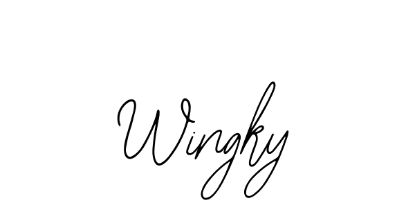 How to Draw Wingky signature style? Bearetta-2O07w is a latest design signature styles for name Wingky. Wingky signature style 12 images and pictures png