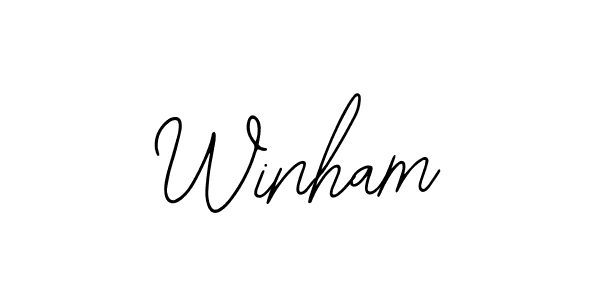 Also we have Winham name is the best signature style. Create professional handwritten signature collection using Bearetta-2O07w autograph style. Winham signature style 12 images and pictures png