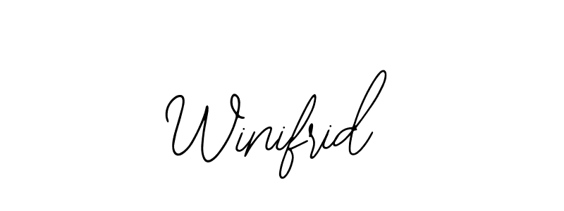The best way (Bearetta-2O07w) to make a short signature is to pick only two or three words in your name. The name Winifrid include a total of six letters. For converting this name. Winifrid signature style 12 images and pictures png