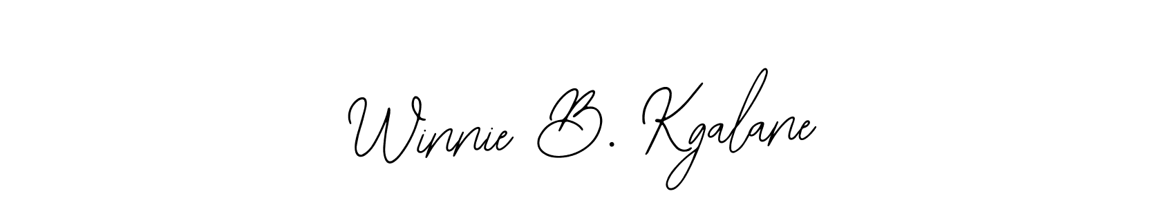 Design your own signature with our free online signature maker. With this signature software, you can create a handwritten (Bearetta-2O07w) signature for name Winnie B. Kgalane. Winnie B. Kgalane signature style 12 images and pictures png