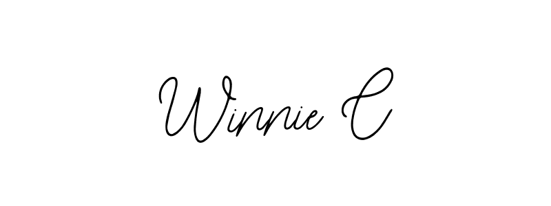 Also You can easily find your signature by using the search form. We will create Winnie C name handwritten signature images for you free of cost using Bearetta-2O07w sign style. Winnie C signature style 12 images and pictures png