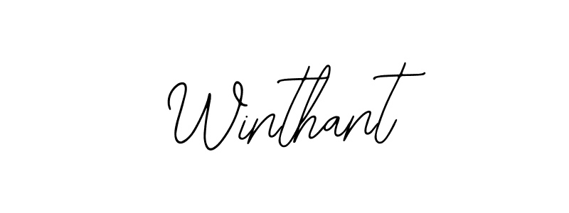 Design your own signature with our free online signature maker. With this signature software, you can create a handwritten (Bearetta-2O07w) signature for name Winthant. Winthant signature style 12 images and pictures png
