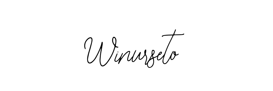 Make a short Winurseto signature style. Manage your documents anywhere anytime using Bearetta-2O07w. Create and add eSignatures, submit forms, share and send files easily. Winurseto signature style 12 images and pictures png
