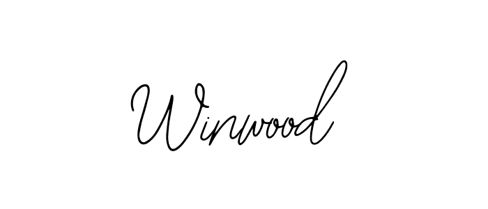 How to make Winwood name signature. Use Bearetta-2O07w style for creating short signs online. This is the latest handwritten sign. Winwood signature style 12 images and pictures png