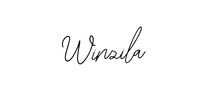 Similarly Bearetta-2O07w is the best handwritten signature design. Signature creator online .You can use it as an online autograph creator for name Winzila. Winzila signature style 12 images and pictures png