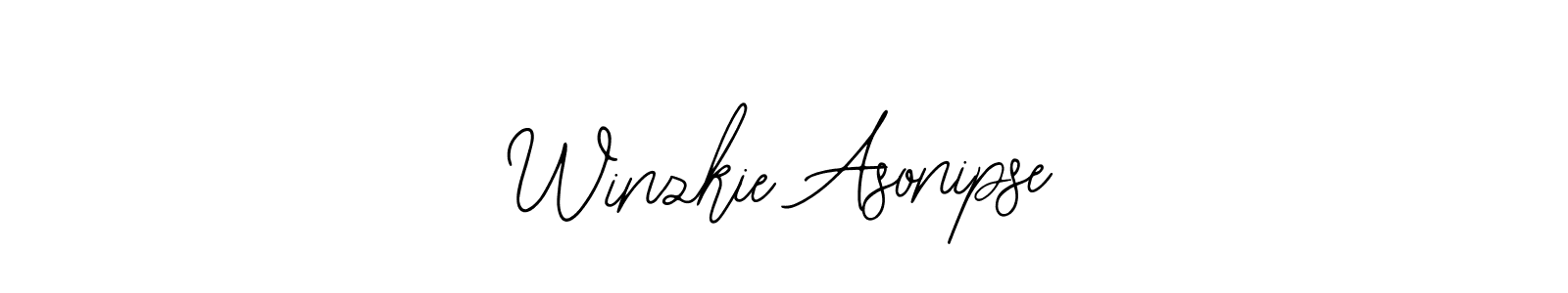You should practise on your own different ways (Bearetta-2O07w) to write your name (Winzkie Asonipse) in signature. don't let someone else do it for you. Winzkie Asonipse signature style 12 images and pictures png
