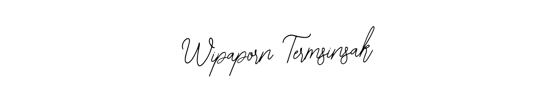 Design your own signature with our free online signature maker. With this signature software, you can create a handwritten (Bearetta-2O07w) signature for name Wipaporn Termsinsak. Wipaporn Termsinsak signature style 12 images and pictures png