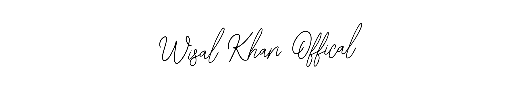 Create a beautiful signature design for name Wisal Khan Offical. With this signature (Bearetta-2O07w) fonts, you can make a handwritten signature for free. Wisal Khan Offical signature style 12 images and pictures png