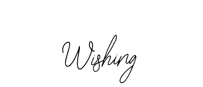 How to make Wishing signature? Bearetta-2O07w is a professional autograph style. Create handwritten signature for Wishing name. Wishing signature style 12 images and pictures png