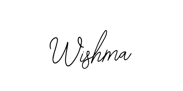 How to make Wishma signature? Bearetta-2O07w is a professional autograph style. Create handwritten signature for Wishma name. Wishma signature style 12 images and pictures png
