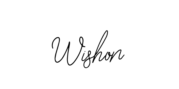 Wishon stylish signature style. Best Handwritten Sign (Bearetta-2O07w) for my name. Handwritten Signature Collection Ideas for my name Wishon. Wishon signature style 12 images and pictures png