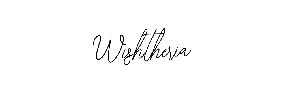 Make a beautiful signature design for name Wishtheria. With this signature (Bearetta-2O07w) style, you can create a handwritten signature for free. Wishtheria signature style 12 images and pictures png