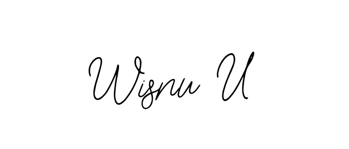 How to make Wisnu U signature? Bearetta-2O07w is a professional autograph style. Create handwritten signature for Wisnu U name. Wisnu U signature style 12 images and pictures png