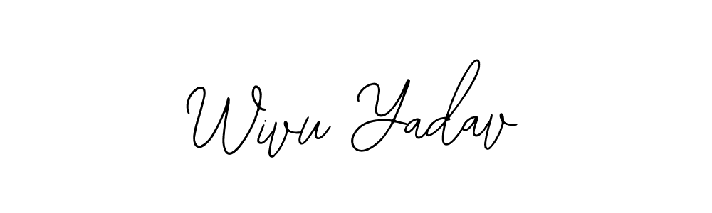 if you are searching for the best signature style for your name Wivu Yadav. so please give up your signature search. here we have designed multiple signature styles  using Bearetta-2O07w. Wivu Yadav signature style 12 images and pictures png