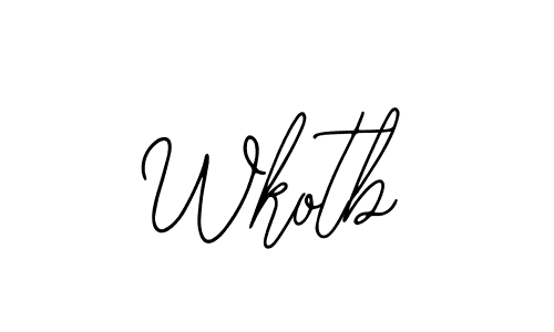 You should practise on your own different ways (Bearetta-2O07w) to write your name (Wkotb) in signature. don't let someone else do it for you. Wkotb signature style 12 images and pictures png