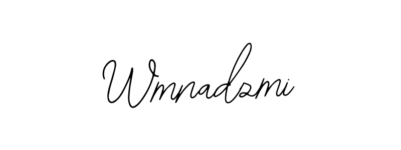 if you are searching for the best signature style for your name Wmnadzmi. so please give up your signature search. here we have designed multiple signature styles  using Bearetta-2O07w. Wmnadzmi signature style 12 images and pictures png