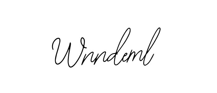 Create a beautiful signature design for name Wnndeml. With this signature (Bearetta-2O07w) fonts, you can make a handwritten signature for free. Wnndeml signature style 12 images and pictures png