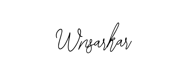 How to make Wnsarkar signature? Bearetta-2O07w is a professional autograph style. Create handwritten signature for Wnsarkar name. Wnsarkar signature style 12 images and pictures png