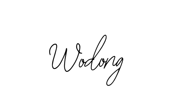 How to make Wodong name signature. Use Bearetta-2O07w style for creating short signs online. This is the latest handwritten sign. Wodong signature style 12 images and pictures png