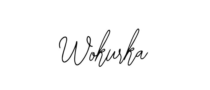 How to make Wokurka name signature. Use Bearetta-2O07w style for creating short signs online. This is the latest handwritten sign. Wokurka signature style 12 images and pictures png