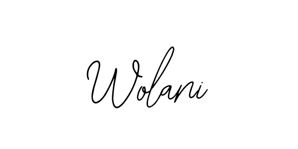 Bearetta-2O07w is a professional signature style that is perfect for those who want to add a touch of class to their signature. It is also a great choice for those who want to make their signature more unique. Get Wolani name to fancy signature for free. Wolani signature style 12 images and pictures png