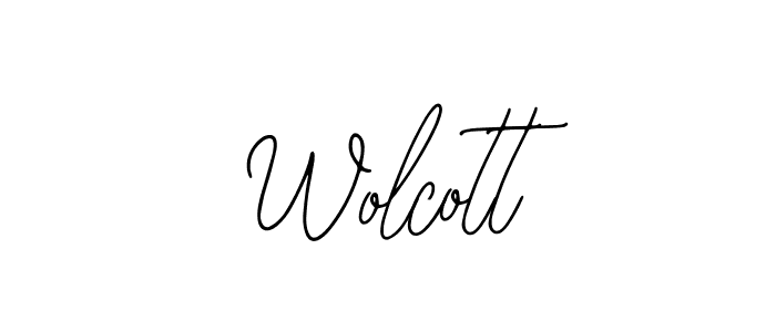 How to make Wolcott signature? Bearetta-2O07w is a professional autograph style. Create handwritten signature for Wolcott name. Wolcott signature style 12 images and pictures png