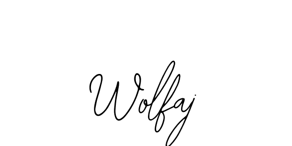 How to make Wolfaj signature? Bearetta-2O07w is a professional autograph style. Create handwritten signature for Wolfaj name. Wolfaj signature style 12 images and pictures png