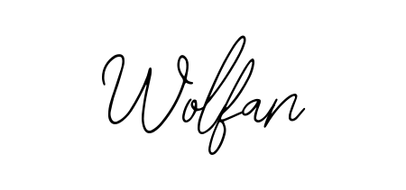 How to make Wolfan name signature. Use Bearetta-2O07w style for creating short signs online. This is the latest handwritten sign. Wolfan signature style 12 images and pictures png