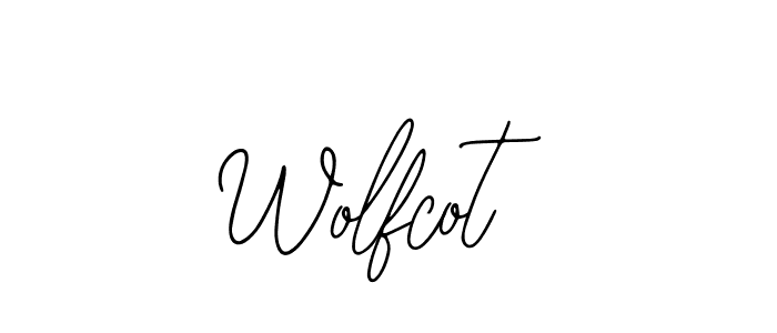 Use a signature maker to create a handwritten signature online. With this signature software, you can design (Bearetta-2O07w) your own signature for name Wolfcot. Wolfcot signature style 12 images and pictures png