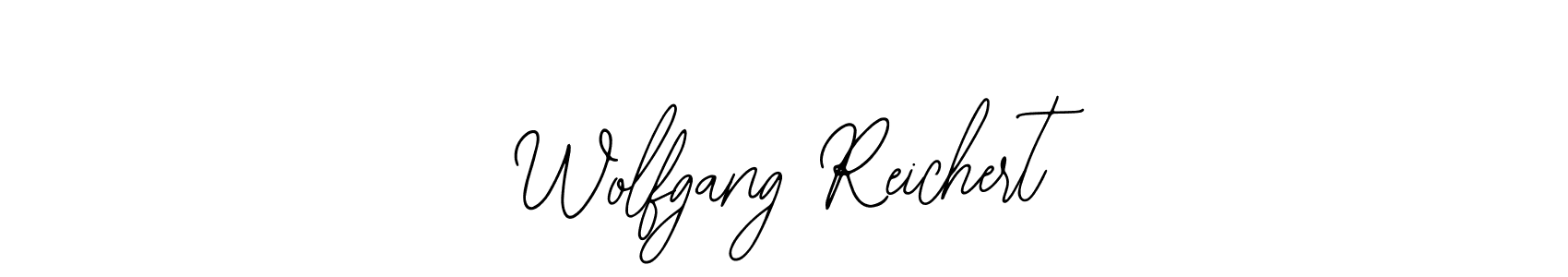 How to make Wolfgang Reichert name signature. Use Bearetta-2O07w style for creating short signs online. This is the latest handwritten sign. Wolfgang Reichert signature style 12 images and pictures png