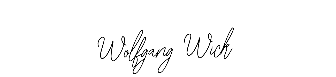 Design your own signature with our free online signature maker. With this signature software, you can create a handwritten (Bearetta-2O07w) signature for name Wolfgang Wick. Wolfgang Wick signature style 12 images and pictures png