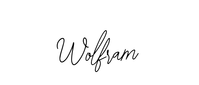 Make a beautiful signature design for name Wolfram. With this signature (Bearetta-2O07w) style, you can create a handwritten signature for free. Wolfram signature style 12 images and pictures png