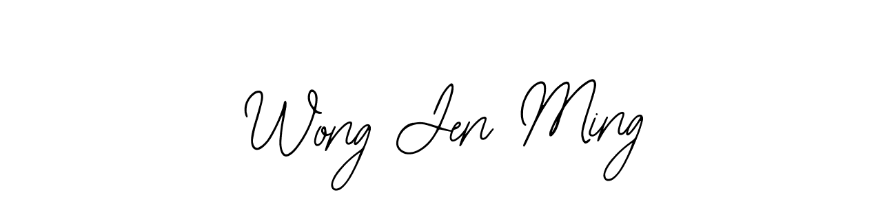 Similarly Bearetta-2O07w is the best handwritten signature design. Signature creator online .You can use it as an online autograph creator for name Wong Jen Ming. Wong Jen Ming signature style 12 images and pictures png