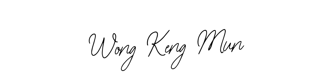 You should practise on your own different ways (Bearetta-2O07w) to write your name (Wong Keng Mun) in signature. don't let someone else do it for you. Wong Keng Mun signature style 12 images and pictures png