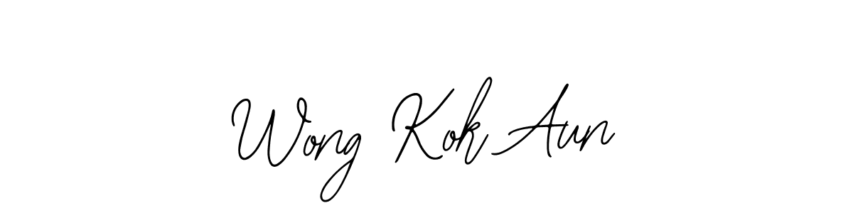 Wong Kok Aun stylish signature style. Best Handwritten Sign (Bearetta-2O07w) for my name. Handwritten Signature Collection Ideas for my name Wong Kok Aun. Wong Kok Aun signature style 12 images and pictures png