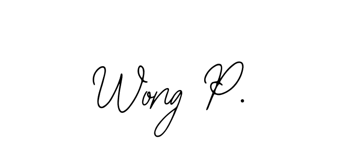 How to Draw Wong P. signature style? Bearetta-2O07w is a latest design signature styles for name Wong P.. Wong P. signature style 12 images and pictures png