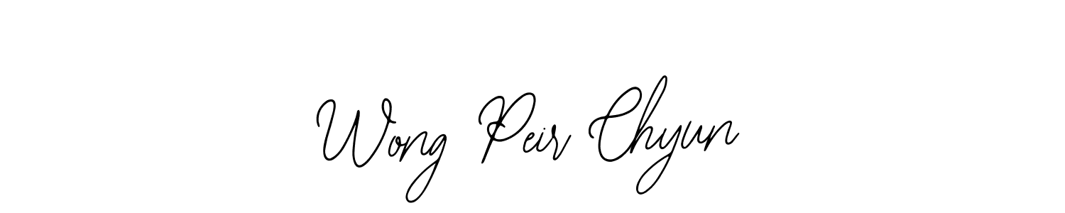 You should practise on your own different ways (Bearetta-2O07w) to write your name (Wong Peir Chyun) in signature. don't let someone else do it for you. Wong Peir Chyun signature style 12 images and pictures png