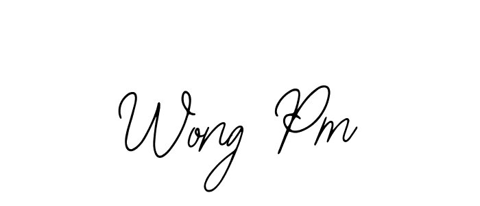 The best way (Bearetta-2O07w) to make a short signature is to pick only two or three words in your name. The name Wong Pm include a total of six letters. For converting this name. Wong Pm signature style 12 images and pictures png