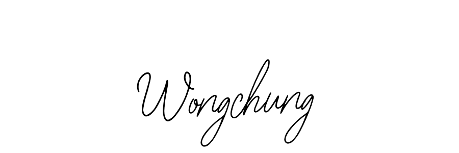 Wongchung stylish signature style. Best Handwritten Sign (Bearetta-2O07w) for my name. Handwritten Signature Collection Ideas for my name Wongchung. Wongchung signature style 12 images and pictures png