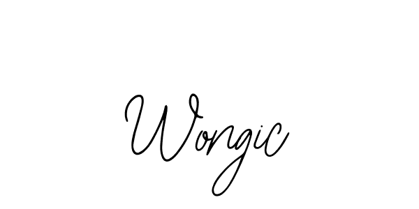 How to Draw Wongic signature style? Bearetta-2O07w is a latest design signature styles for name Wongic. Wongic signature style 12 images and pictures png