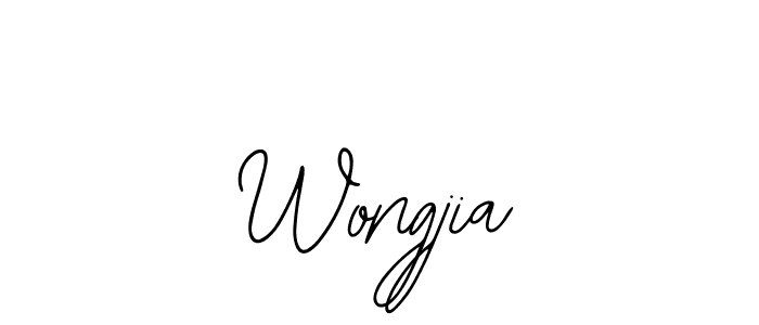 Make a beautiful signature design for name Wongjia. With this signature (Bearetta-2O07w) style, you can create a handwritten signature for free. Wongjia signature style 12 images and pictures png