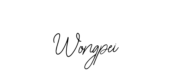 Make a beautiful signature design for name Wongpei. With this signature (Bearetta-2O07w) style, you can create a handwritten signature for free. Wongpei signature style 12 images and pictures png